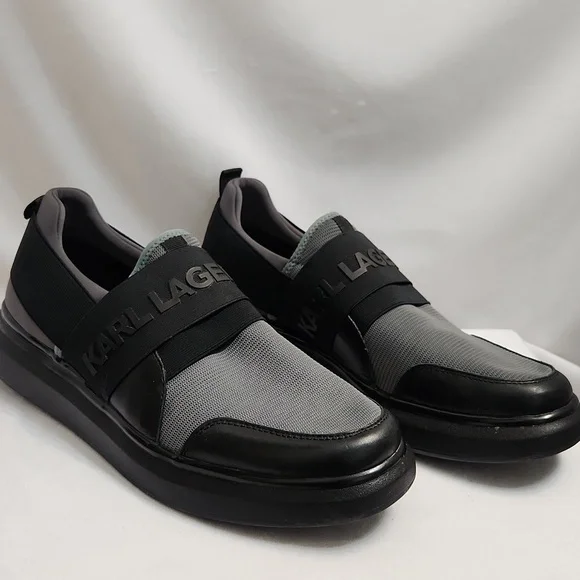 Karl Lagerfeld Paris Logo Slip-on Shoes (M Size 9) - Picture 2 of 16